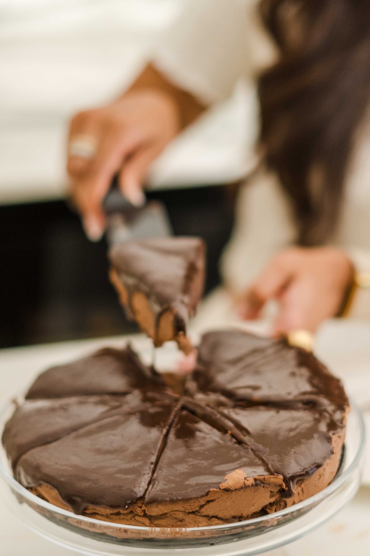 Chocolate Applesauce Mousse Cake
